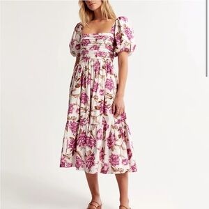 A&F Emerson Poplin Midi Dress